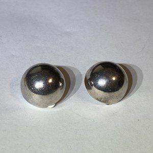 💝Vintage Modernist Clip on Earrings Taxco Silver 925